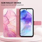 Custodia per telefono in pelle flip con motivo marmo PT003, For Samsung Galaxy A55, For Samsung Galaxy A35 5G, For Samsung Galaxy S24 Ultra 5G, For Samsung Galaxy S24+ 5G