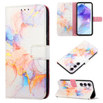 Custodia per telefono in pelle flip con motivo marmo PT003, For Samsung Galaxy A55, For Samsung Galaxy A35 5G, For Samsung Galaxy S24 Ultra 5G, For Samsung Galaxy S24+ 5G