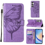 Custodia per telefono in pelle con farfalla goffrata, For Samsung Galaxy Xcover7, For Samsung Galaxy A55, For Samsung Galaxy A35 5G