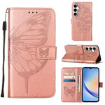 Custodia per telefono in pelle con farfalla goffrata, For Samsung Galaxy Xcover7, For Samsung Galaxy A55, For Samsung Galaxy A35 5G