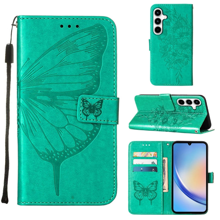 Custodia per telefono in pelle con farfalla goffrata, For Samsung Galaxy Xcover7, For Samsung Galaxy A55, For Samsung Galaxy A35 5G
