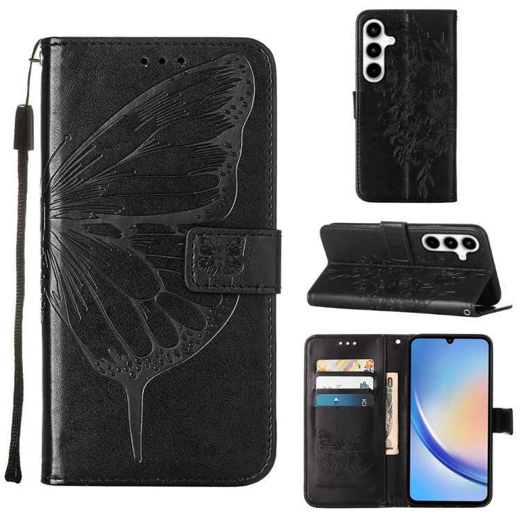Custodia per telefono in pelle con farfalla goffrata, For Samsung Galaxy Xcover7, For Samsung Galaxy A55, For Samsung Galaxy A35 5G