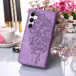 Custodia per telefono in pelle con farfalla goffrata, For Samsung Galaxy Xcover7, For Samsung Galaxy A55, For Samsung Galaxy A35 5G