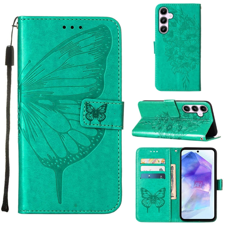 Custodia per telefono in pelle con farfalla goffrata, For Samsung Galaxy Xcover7, For Samsung Galaxy A55, For Samsung Galaxy A35 5G