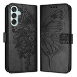 Custodia per telefono in pelle con farfalla goffrata, For Samsung Galaxy S24 FE 5G, For Samsung Galaxy M55, For Samsung Galaxy M15 / F15 5G Global