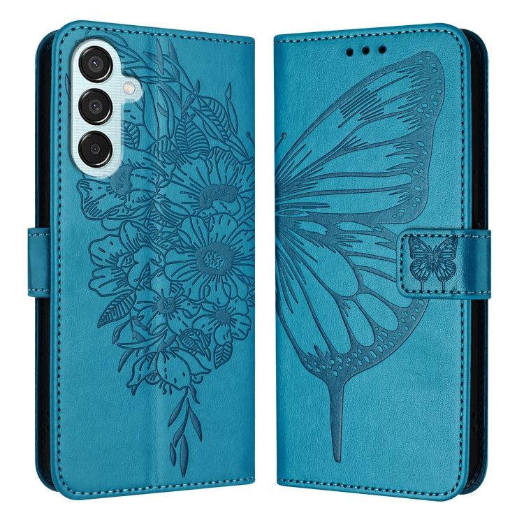 Custodia per telefono in pelle con farfalla goffrata, For Samsung Galaxy S24 FE 5G, For Samsung Galaxy M55, For Samsung Galaxy M15 / F15 5G Global