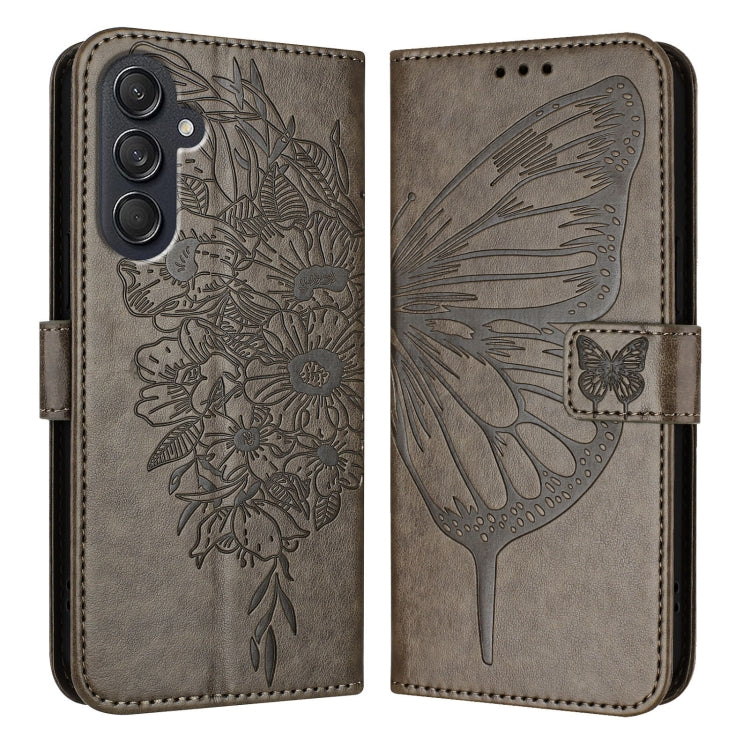 Custodia per telefono in pelle con farfalla goffrata, For Samsung Galaxy S24 FE 5G, For Samsung Galaxy M55, For Samsung Galaxy M15 / F15 5G Global