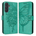 Custodia per telefono in pelle con farfalla goffrata, For Samsung Galaxy S24 FE 5G, For Samsung Galaxy M55, For Samsung Galaxy M15 / F15 5G Global
