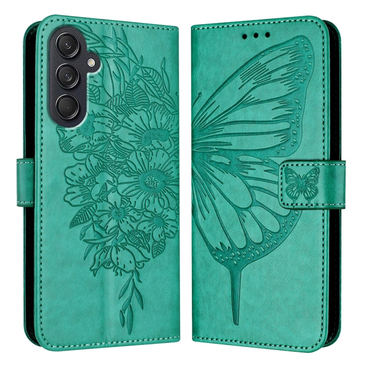 Custodia per telefono in pelle con farfalla goffrata, For Samsung Galaxy S24 FE 5G, For Samsung Galaxy M55, For Samsung Galaxy M15 / F15 5G Global