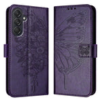 Custodia per telefono in pelle con farfalla goffrata, For Samsung Galaxy S24 FE 5G, For Samsung Galaxy M55, For Samsung Galaxy M15 / F15 5G Global