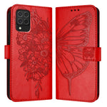 Custodia per telefono in pelle con farfalla goffrata, For Samsung Galaxy A41 EU, For Samsung Galaxy M62, For Samsung Galaxy A91 / M80s / S10 Lite