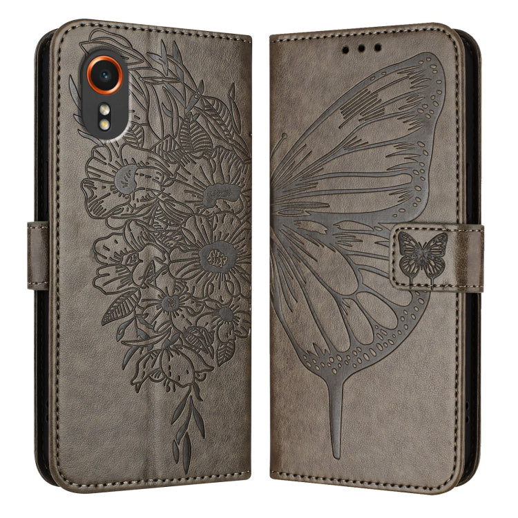 Custodia per telefono in pelle con farfalla goffrata, For Samsung Galaxy Xcover7, For Samsung Galaxy A55, For Samsung Galaxy A35 5G