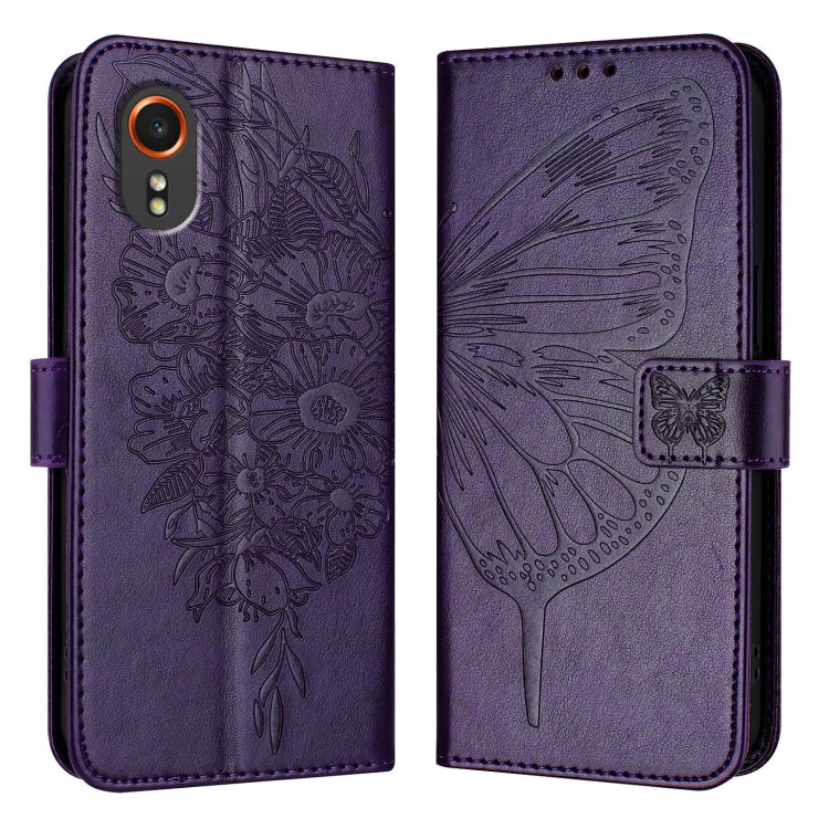 Custodia per telefono in pelle con farfalla goffrata, For Samsung Galaxy Xcover7, For Samsung Galaxy A55, For Samsung Galaxy A35 5G