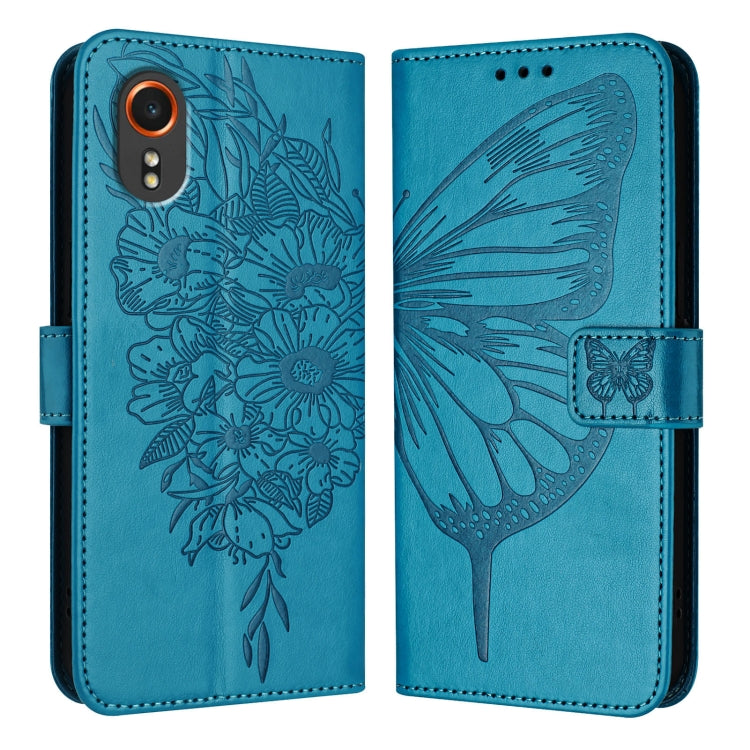 Custodia per telefono in pelle con farfalla goffrata, For Samsung Galaxy Xcover7, For Samsung Galaxy A55, For Samsung Galaxy A35 5G