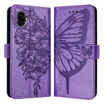 Custodia per telefono in pelle con farfalla goffrata, For Samsung Galaxy Xcover6 Pro, For Samsung Galaxy M52 5G, For Samsung Galaxy M32 4G Global / M22