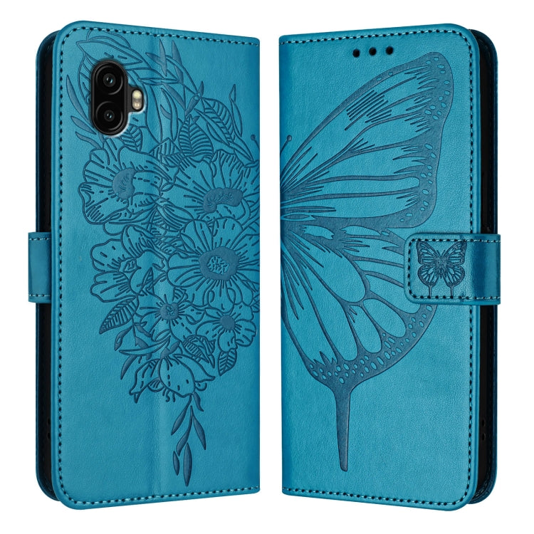 Custodia per telefono in pelle con farfalla goffrata, For Samsung Galaxy Xcover6 Pro, For Samsung Galaxy M52 5G, For Samsung Galaxy M32 4G Global / M22