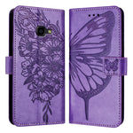 Custodia per telefono in pelle con farfalla goffrata, For Samsung Galaxy A40, For Samsung Galaxy A10 / M10 EU, For Samsung Galaxy Xcover 4s / Xcover 4