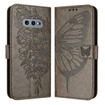 Custodia per telefono in pelle con farfalla goffrata, For Samsung Galaxy S10e, For Samsung Galaxy S10+, For Samsung Galaxy S10