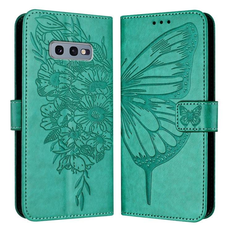 Custodia per telefono in pelle con farfalla goffrata, For Samsung Galaxy S10e, For Samsung Galaxy S10+, For Samsung Galaxy S10