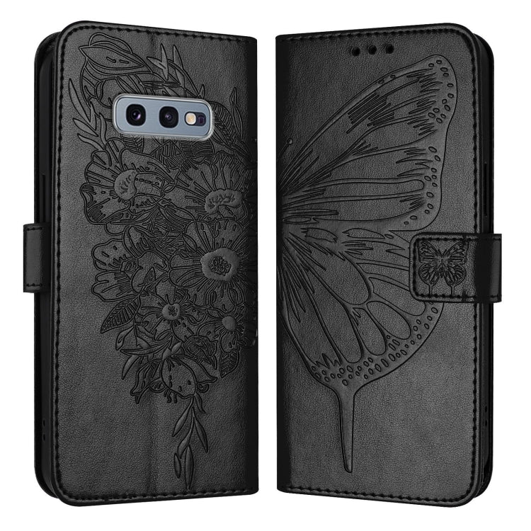 Custodia per telefono in pelle con farfalla goffrata, For Samsung Galaxy S10e, For Samsung Galaxy S10+, For Samsung Galaxy S10