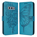 Custodia per telefono in pelle con farfalla goffrata, For Samsung Galaxy S10e, For Samsung Galaxy S10+, For Samsung Galaxy S10