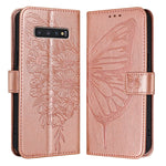 Custodia per telefono in pelle con farfalla goffrata, For Samsung Galaxy S10e, For Samsung Galaxy S10+, For Samsung Galaxy S10