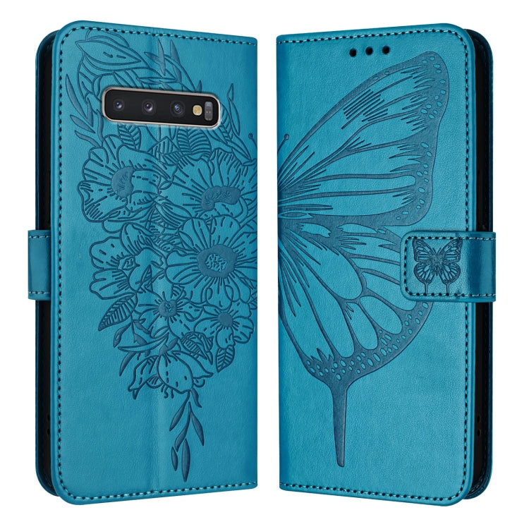 Custodia per telefono in pelle con farfalla goffrata, For Samsung Galaxy S10e, For Samsung Galaxy S10+, For Samsung Galaxy S10