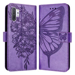 Custodia per telefono in pelle con farfalla goffrata, For Samsung Galaxy Note10, For Samsung Galaxy Note10+, For Samsung Galaxy A20e / A10e
