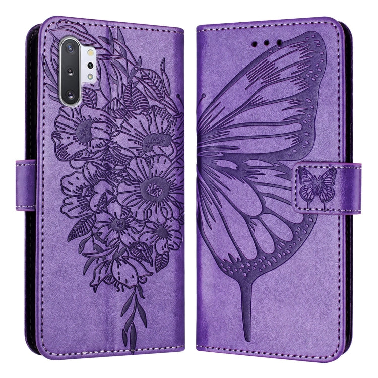 Custodia per telefono in pelle con farfalla goffrata, For Samsung Galaxy Note10, For Samsung Galaxy Note10+, For Samsung Galaxy A20e / A10e
