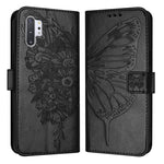 Custodia per telefono in pelle con farfalla goffrata, For Samsung Galaxy Note10, For Samsung Galaxy Note10+, For Samsung Galaxy A20e / A10e