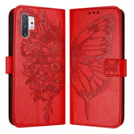 Custodia per telefono in pelle con farfalla goffrata, For Samsung Galaxy Note10, For Samsung Galaxy Note10+, For Samsung Galaxy A20e / A10e