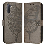 Custodia per telefono in pelle con farfalla goffrata, For Samsung Galaxy Note10, For Samsung Galaxy Note10+, For Samsung Galaxy A20e / A10e
