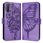 Custodia per telefono in pelle con farfalla goffrata, For Samsung Galaxy Note10, For Samsung Galaxy Note10+, For Samsung Galaxy A20e / A10e