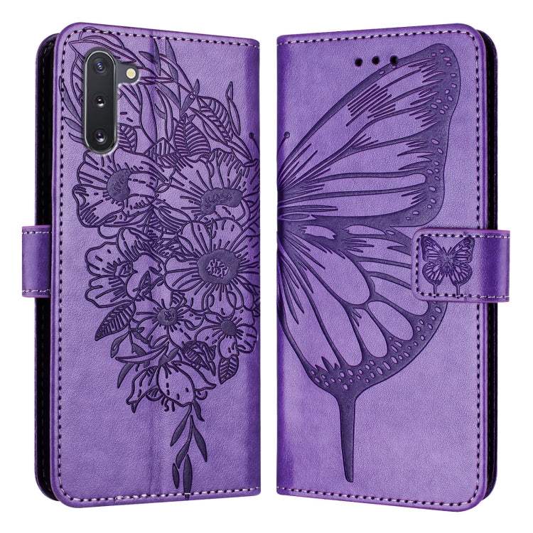 Custodia per telefono in pelle con farfalla goffrata, For Samsung Galaxy Note10, For Samsung Galaxy Note10+, For Samsung Galaxy A20e / A10e