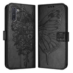 Custodia per telefono in pelle con farfalla goffrata, For Samsung Galaxy Note10, For Samsung Galaxy Note10+, For Samsung Galaxy A20e / A10e