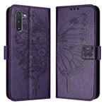 Custodia per telefono in pelle con farfalla goffrata, For Samsung Galaxy Note10, For Samsung Galaxy Note10+, For Samsung Galaxy A20e / A10e
