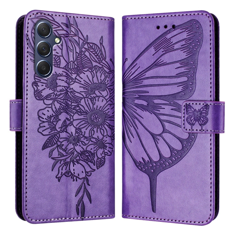Custodia per telefono in pelle con farfalla goffrata, For Samsung Galaxy M34 5G / F34 5G, For Samsung Galaxy M54 5G / F54 5G, For Samsung Galaxy M14 5G Global