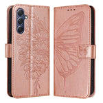 Custodia per telefono in pelle con farfalla goffrata, For Samsung Galaxy M34 5G / F34 5G, For Samsung Galaxy M54 5G / F54 5G, For Samsung Galaxy M14 5G Global
