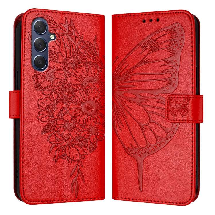 Custodia per telefono in pelle con farfalla goffrata, For Samsung Galaxy M34 5G / F34 5G, For Samsung Galaxy M54 5G / F54 5G, For Samsung Galaxy M14 5G Global