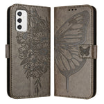 Custodia per telefono in pelle con farfalla goffrata, For Samsung Galaxy Xcover6 Pro, For Samsung Galaxy M52 5G, For Samsung Galaxy M32 4G Global / M22