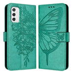 Custodia per telefono in pelle con farfalla goffrata, For Samsung Galaxy Xcover6 Pro, For Samsung Galaxy M52 5G, For Samsung Galaxy M32 4G Global / M22