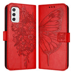 Custodia per telefono in pelle con farfalla goffrata, For Samsung Galaxy Xcover6 Pro, For Samsung Galaxy M52 5G, For Samsung Galaxy M32 4G Global / M22
