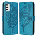 Custodia per telefono in pelle con farfalla goffrata, For Samsung Galaxy Xcover6 Pro, For Samsung Galaxy M52 5G, For Samsung Galaxy M32 4G Global / M22