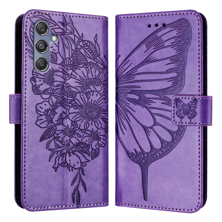 Custodia per telefono in pelle con farfalla goffrata, For Samsung Galaxy M34 5G / F34 5G, For Samsung Galaxy M54 5G / F54 5G, For Samsung Galaxy M14 5G Global