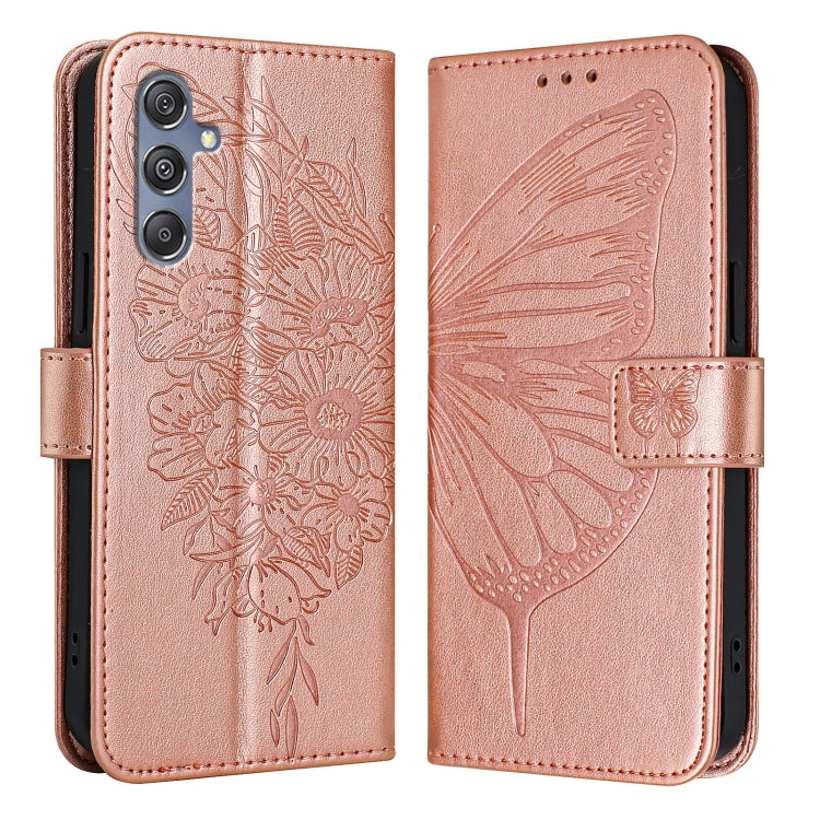 Custodia per telefono in pelle con farfalla goffrata, For Samsung Galaxy M34 5G / F34 5G, For Samsung Galaxy M54 5G / F54 5G, For Samsung Galaxy M14 5G Global