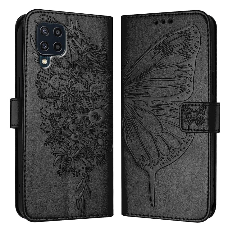 Custodia per telefono in pelle con farfalla goffrata, For Samsung Galaxy Xcover6 Pro, For Samsung Galaxy M52 5G, For Samsung Galaxy M32 4G Global / M22