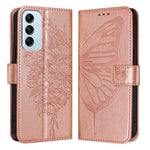 Custodia per telefono in pelle con farfalla goffrata, For Samsung Galaxy M34 5G / F34 5G, For Samsung Galaxy M54 5G / F54 5G, For Samsung Galaxy M14 5G Global