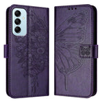 Custodia per telefono in pelle con farfalla goffrata, For Samsung Galaxy M34 5G / F34 5G, For Samsung Galaxy M54 5G / F54 5G, For Samsung Galaxy M14 5G Global
