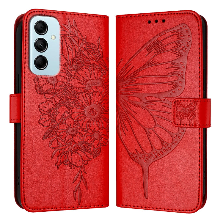 Custodia per telefono in pelle con farfalla goffrata, For Samsung Galaxy M34 5G / F34 5G, For Samsung Galaxy M54 5G / F54 5G, For Samsung Galaxy M14 5G Global