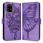 Custodia per telefono in pelle con farfalla goffrata, For Samsung Galaxy A41 EU, For Samsung Galaxy M62, For Samsung Galaxy A91 / M80s / S10 Lite